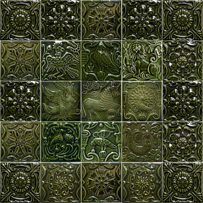 Изразцовая плитка "Ассорти" // 10*10