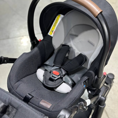 Детская коляска 3 в 1 Luxmom 808 Черный Экокожа