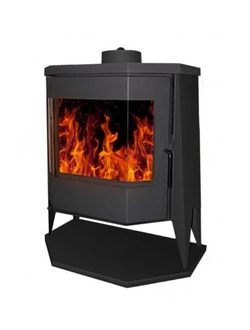 Печь БАВАРИЯ ПАНОРАМА ПРИЗМА с плитой