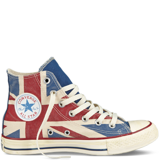 Converse All Star Distressed Union Jack с британским высокие купить в Москве