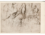 Рубенс. Наброски фигур и группы "Милосердие"