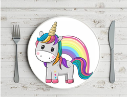 Тарелка Единорог №6