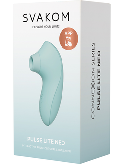 SX013A-SB Мембранно-волновой клиторальный стимулятор Pulse Lite Neo Seafoam blue