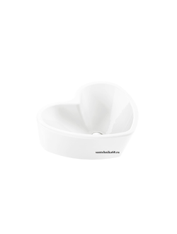 Умывальник накладная раковина Sanita luxe LOVE IS белый красный черный LOVSLWB03