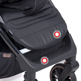 Коляска прогулочная Coletto Dizzi Black