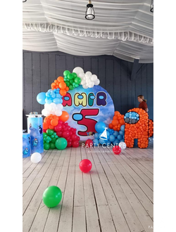 Фотозона в стиле "Among us"