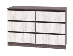 Спальня МИЛАНА - Секция №12 Комод 1200 Ясень анкор/Дуб эльза