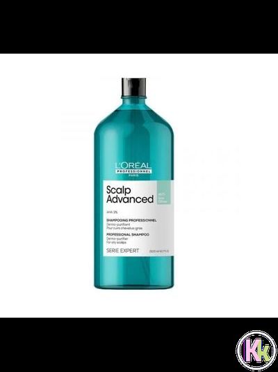 L'OREAL PROFESSIONNEL SCALP ADVANCED Anti-Oil Очищающий шампунь для волос склонных к жирности, 1500 мл