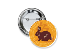 Значок закатной год Кролика №15