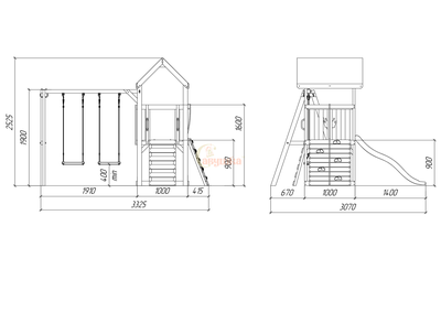 Детская площадка Савушка TooSun 2