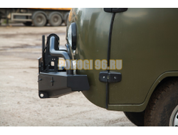 Передний силовой бампер серии Трофи на УАЗ Буханка 2989, 3741, 3909, 2206, 3962, 3303, 39094 1965- (02.051.03)