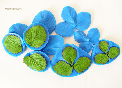 "Трилистник клубники " силиконовый молд (вайнер)