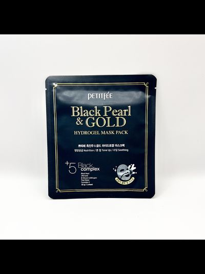 [PETITFEE] Маска д/лица гидрогелевая ЖЕМЧУГ/ЗОЛОТО BLACK PEARL &amp; GOLD HYDROGEL MASK PACK