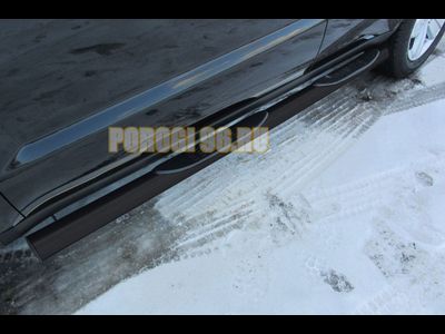 Защита порогов d76 с проступями черная для Lada Niva Legend 2023-