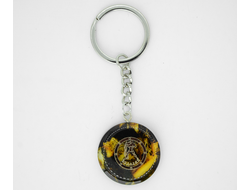 Брелок из натурального янтаря "Водолей"