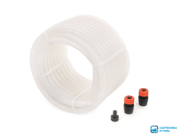 Шланг поливочный (силикон) ТЭП Жук Люкс 3/4"(в комплекте с коннекторам и адаптером) 3-слойный 25м За