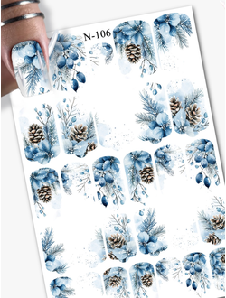 Пленка для маникюра Осень/Зима N-106