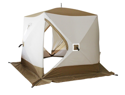 Палатка зимняя куб СЛЕДОПЫТ "Premium", 5-стенная, 5-местная, 3-слойная