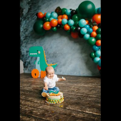 Оформление детского годовасия в стиле "Дино" "№ 1461