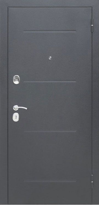Металлическая входная дверь "Гарда 7,5 см Серебро фацет Венге"