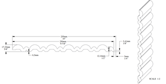 Декоративная панель гибкая WX211F FLUTE