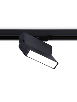 Трековый однофазный светодиодный светильник GL 6803 BK черный LED 6W 4200K 115*22*87