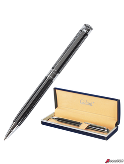 Ручка подарочная шариковая GALANT «Olympic Chrome», корпус хром с черным, хромированные детали, пишущий узел 0,7 мм, синяя. 140614