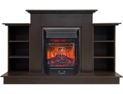 Электрокамин Лорд Премиум BL с очагом Majestic