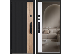 Дверь входная Конструктор с зеркалом и биометрическим замком Smart lock