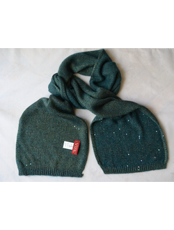 Визио итальянский шарф Vizio Италия зеленый