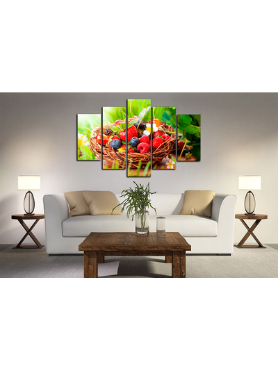 Модульная картина &quot;Лесные ягоды&quot;