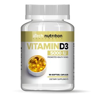 (aTech Nutrition) Vitamin D3 5000 ME - (90 капсул)