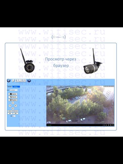 Уличная WiFi/LAN телекамера, Full HD 2MP (-30) (CamHi )