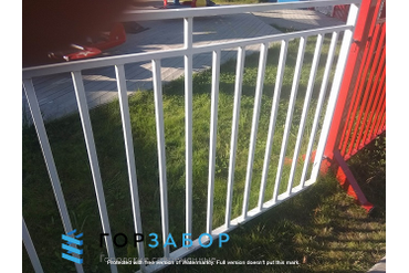 Модульное пешеходное ограждение с установкой