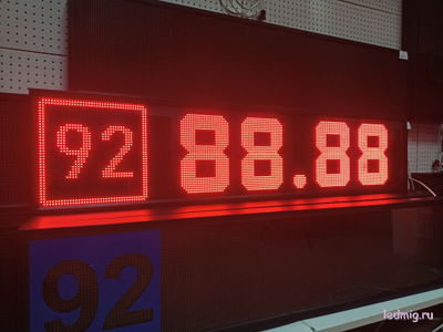 Электронное табло для АЗС-92-370*1650mm (красный)