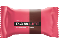 Конфета "Малиновый трюфель", 18г (R.A.W.LIFE)