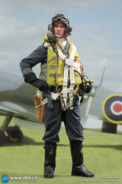 Британский пилот (Том Харди, "Дюнкерк")  - Коллекционная фигурка 1/6 WWII British Pilot Squadron Leader – Tom (K80187) - DID