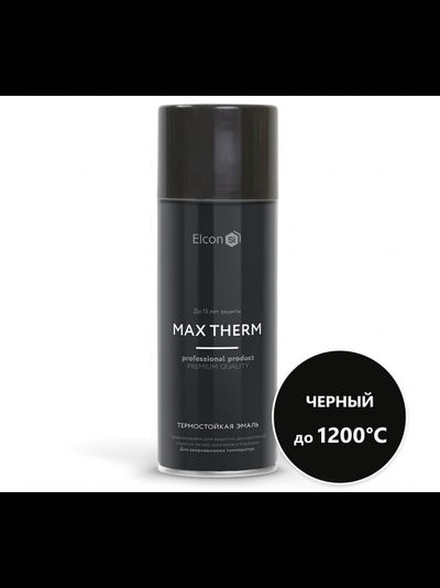 Термостойкая эмаль Elcon черная