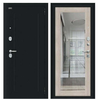 Флэш Букле черное/Cappuccino Veralinga