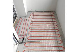 Монтаж кабельного тёплого пола