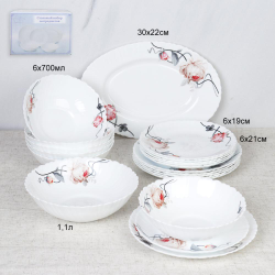 Столовый сервиз "Чайная роза с блюдом 20 пр."