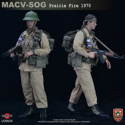 Боец спецназа MACV-SOG 1970 (война во Вьетнаме) - Коллекционная ФИГУРКА 1/6 MACV-SOG Prairie Fire 1970 (UD9034) - UJINDOU
