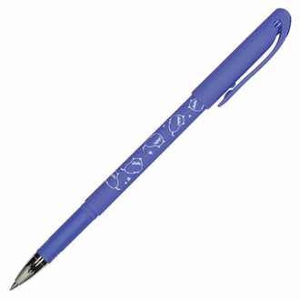 Ручка стираемая гелевая BRUNO VISCONTI "Кошечка", СИНЯЯ, узел 0,5 мм, линия письма 0,3 мм, 20-0257, 24 шт.