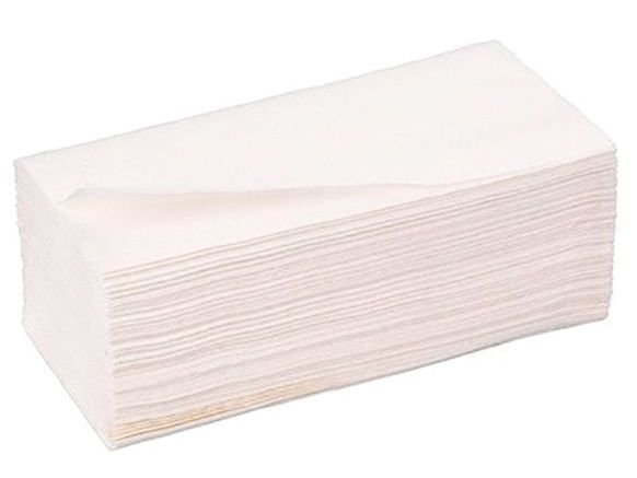 Полотенца бумажные V-сложения, 1-слойные, белые, 200 листов в упаковке /1/16/ АКЦИЯ
