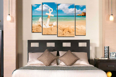 Модульная картина "Голубая лагуна"