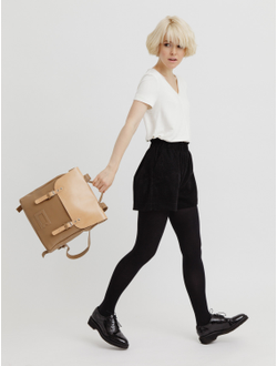 Рюкзак Kokosina Satchel Черный из натуральной кожи