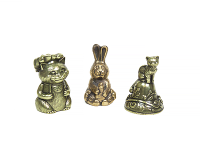 Колокольчики "Животные" из бронзы