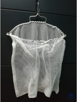 Питомза 30л сетка 4мм белая с нерж. ручками