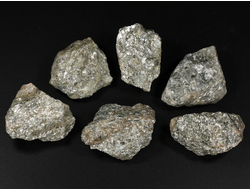 Кварц-слюдяной сланец в ассортименте, Россия, Северный Кавказ, КЧР, река Малый Блыб (30-35 мм, 13-18 г) №29780