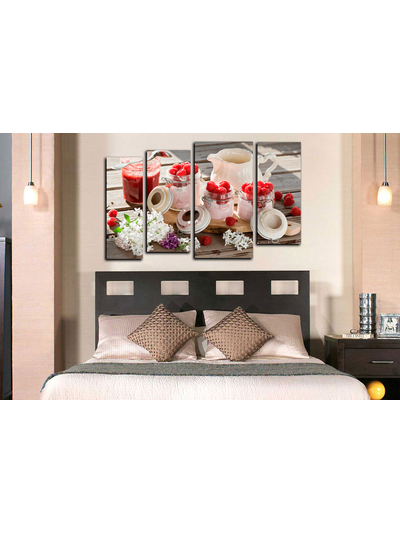 Модульная картина "Ягодные сливки"